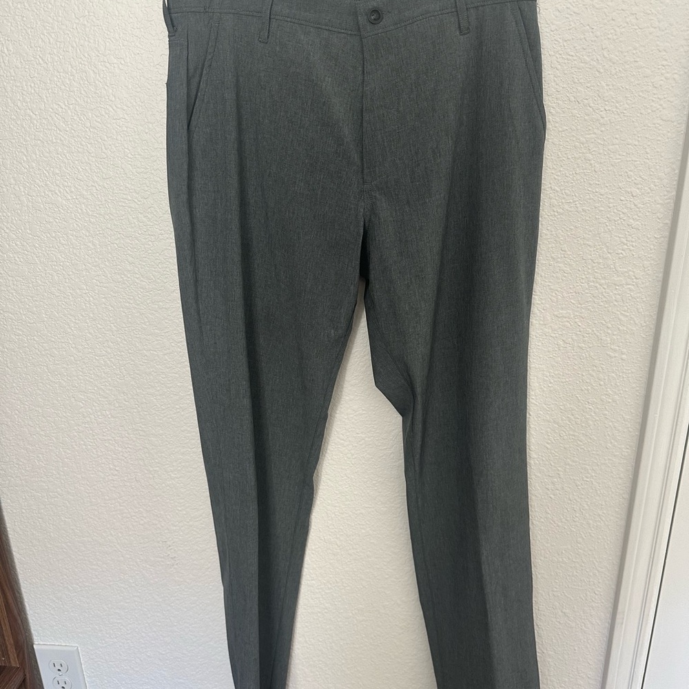 AG Goldschmied Green Label Men's Gray Pants Nylon-Blend Size 33 Straight-Leg
